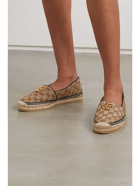 women's gucci espadrille|Gucci espadrilles women outfit.